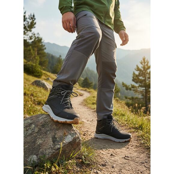 The North Face Vals Mid Hiking Boot Mens 10 Black Leather Waterproof All Terrain main image 15